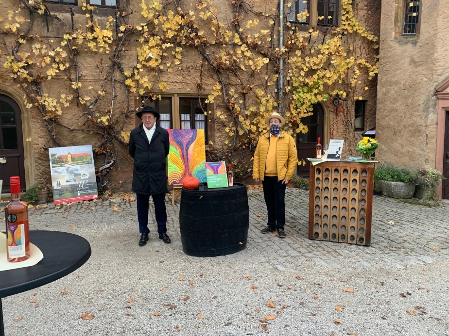 Verleger Paul Thomas Hinkel und Autor Harald Wörner fotografiert von Philipp Hinkel