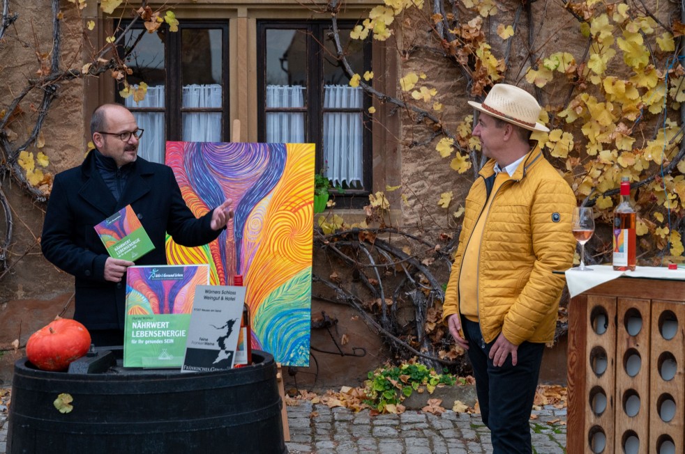 1. Bgm Schlehr (Prichsenstadt) und Harald Wörner fotografiert von Philipp Hinkel